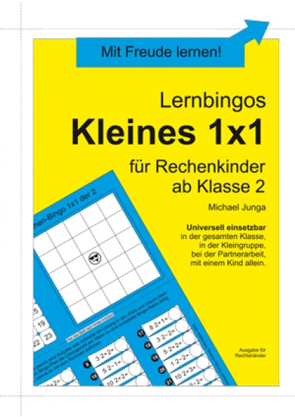 Michael Junga: Lernbingos "Kleines 1x1" (für Rechtshänder)
