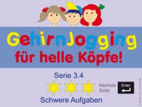 Michael Junga: GehirnJogging f�r helle K�pfe - Serie 3.4