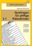 Michael Junga: Quizfragen f�r pfiffige R�tselkinder 2.1