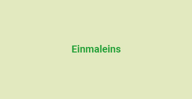 Einmaleins