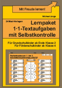 Michael Junga: Lernpaket 1x1-Textaufgaben mit Selbstkontrolle