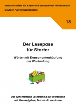 Jens Sonnenberg: Der Lesepass für Starter - Wörter mit Konsonantenhäufung am Wortanfang