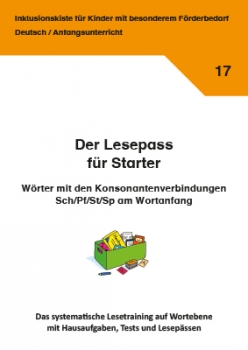 Jens Sonnenberg: Der Lesepass für Starter - Wörter mit den Konsonantenverbindungen Sch/Pf/St/Sp am Wortanfang
