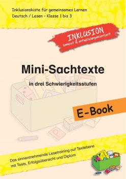 Jens Sonnenberg: E-Book Mini-Sachtexte in drei Schwierigkeitsstufen