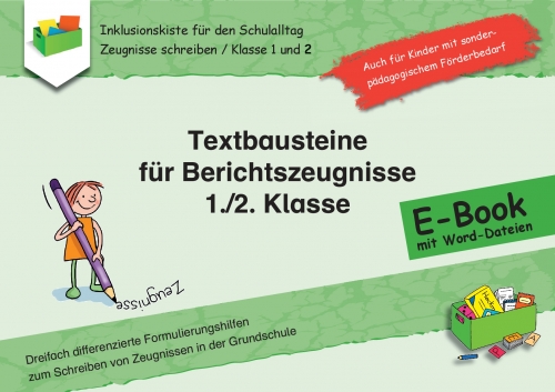 Jens Sonnenberg: Textbausteine für Berichtszeugnisse - 1./2. Klasse