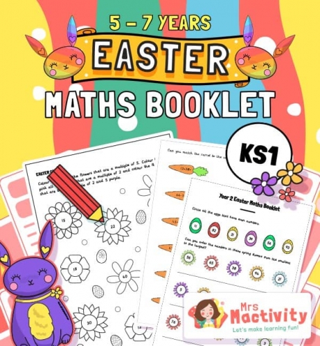 Mrs Mactivity: Matheprojekt Klasse 1/2 - Ostern