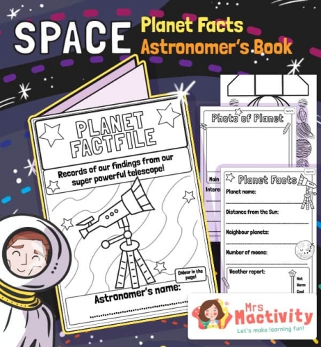 Mrs Mactivity: Planeten Steckbriefe (Heft)