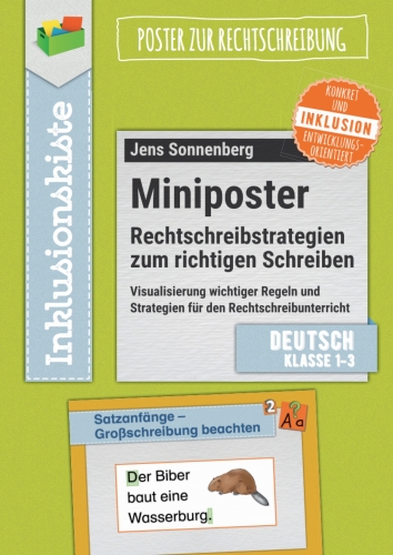Jens Sonnenberg: Miniposter: Rechtschreibstrategien zum richtigen Schreiben