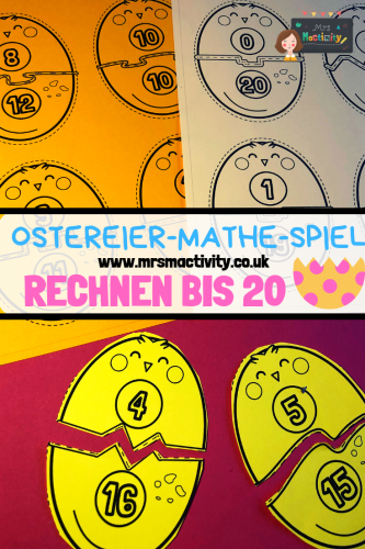 Mrs Mactivity: Ostereier-Mathe-Spiel - Rechnen bis 20