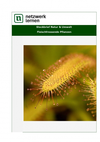 Netzwerk Lernen: Steckbrief Natur & Umwelt - Fleischfressende Pflanzen