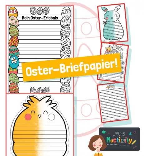 Mrs Mactivity: Oster-Briefpapier