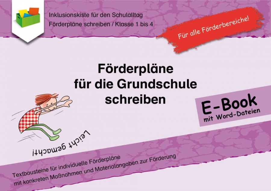 Jens Sonnenberg: Förderpläne für die Grundschule schreiben