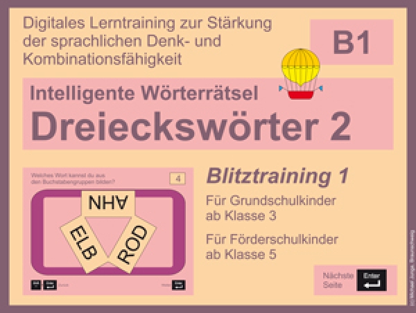 Michael Junga: Intelligente Wörterrätsel - Dreieckswörter 2