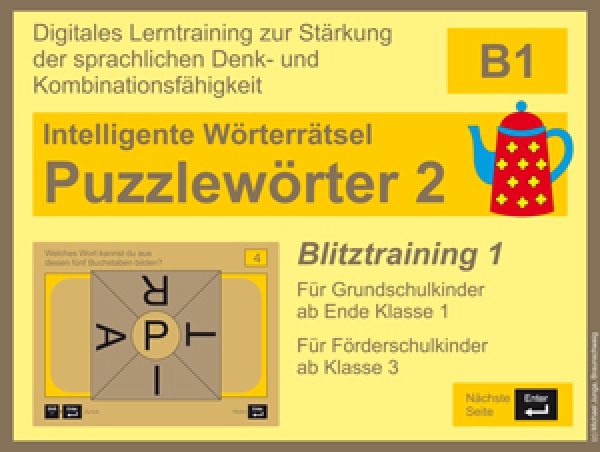 Michael Junga: Intelligente Wörterrätsel - Puzzlewörter 2