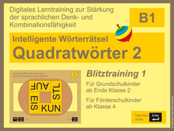 Michael Junga: Intelligente Wörterrätsel - Quadratwörter 2