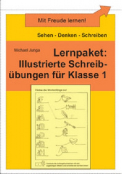 Michael Junga: Lernpaket Illustrierte Schreibübungen für Klasse 1