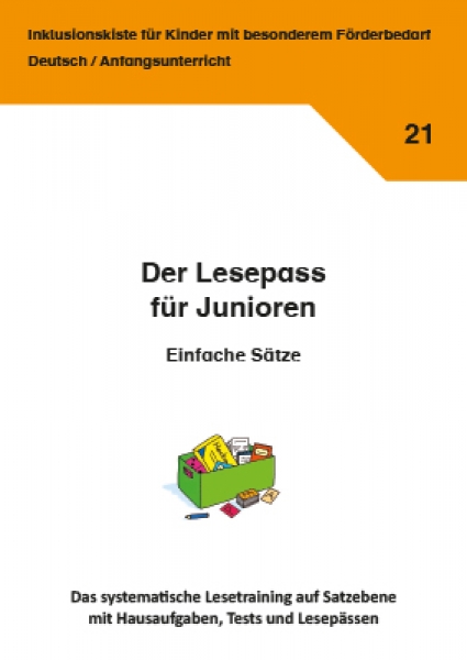 Jens Sonnenberg: Der Lesepass für Junioren - Einfache Sätze