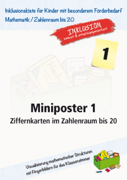 Jens Sonnenberg: Miniposter 1: Ziffernkarten im Zahlenraum bis 20