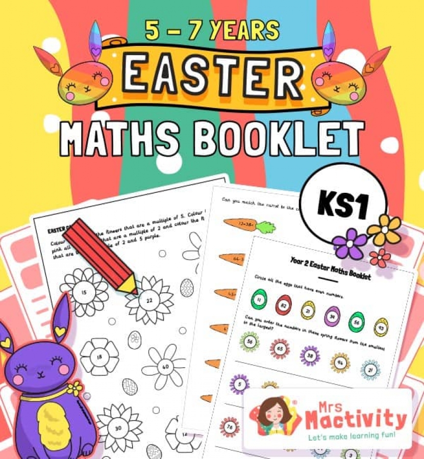 Mrs Mactivity: Matheprojekt Klasse 1/2 - Ostern