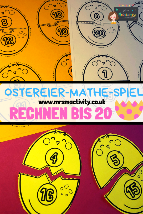 Mrs Mactivity: Ostereier-Mathe-Spiel - Rechnen bis 20