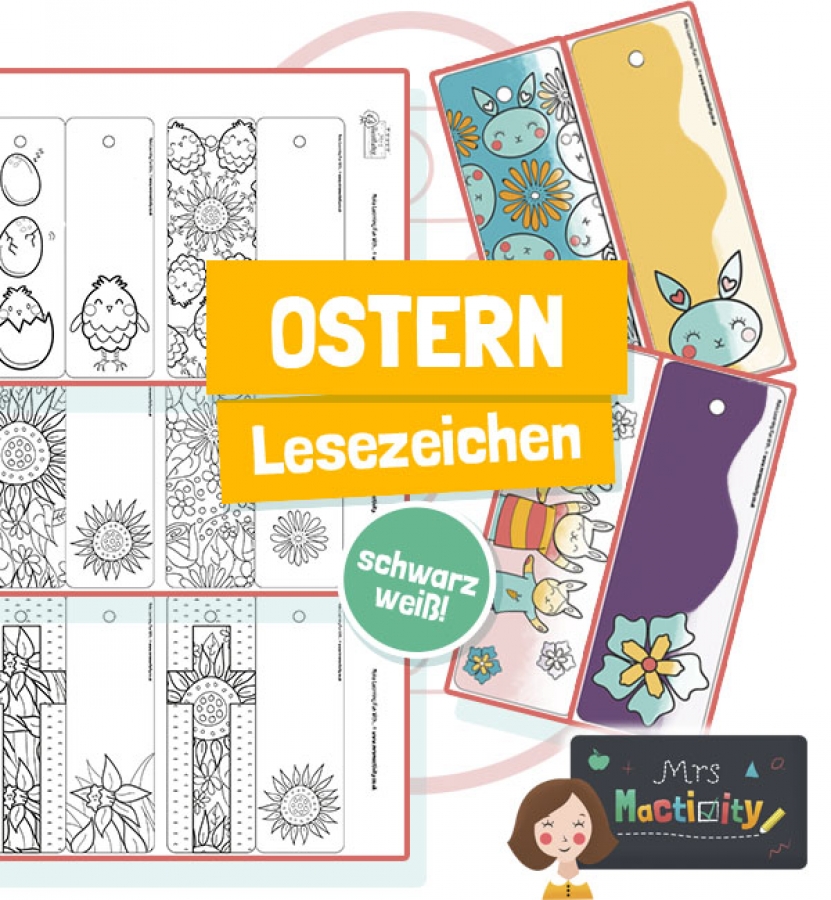 Mrs Mactivity: Oster-Lesezeichen