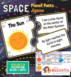 Mrs Mactivity: Sonnensystem - Legespiel (koloriert)