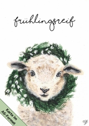 Grußkarte "Lamm - frühlingsreif"