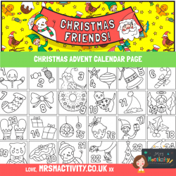 Mrs Mactivity: Adventskalender - 24 Tage ausmalen