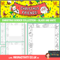 Mrs Mactivity: Weihnachts-Briefpapier zum Ausmalen