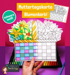 Mrs Mactivity: Muttertagskarte Blumenkorb